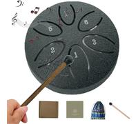 Steel Tongue Drum, 6 Notes Harmonic Resonance for Natural Sound Therapy, Ideal for Yoga Meditation and Mind Healing