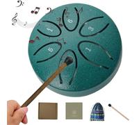 Steel Tongue Drum, 6 Notes Harmonic Resonance for Natural Sound Therapy, Ideal for Yoga Meditation and Mind Healing