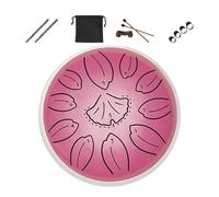 Steel Tongue Drum 6Inches 11Notes Tongue Drum Hand Pan Drums with Music Book Handpan Drums Mallets and Storage Bag Musical Percussion Instruments