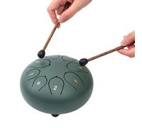 Steel Tongue Drum 8 Note Handpan Drum Carbon Steel Clear and Crisp Sound Ethereal Drums Percussions Instrument Ethereal Percussions Instrument with Drumstick for Meditations
