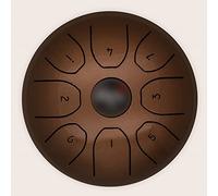 Steel Tongue Drum 8 Notes 5.5 Inches, Professional Tongue Drum for Kids, Percussion Instrument Handpan C Key with Bag, Music Book, Mallets, Gift for Meditation Entertainment Musical Education (Color