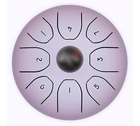 Steel Tongue Drum 8 Notes 5.5 Inches, Professional Tongue Drum for Kids, Percussion Instrument Handpan C Key with Bag, Music Book, Mallets, Gift for Meditation Entertainment Musical Education (Color