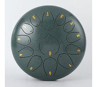 Steel Tongue Drum C Major, 10 inch 13 Notes Kids Tongue Drum Handpan Drum, Percussion Instrument kit with Drum Mallets, Note Stickers, Finger Picks, Mallet Bracket and Gig Bag, destress Gifts/78 (Col