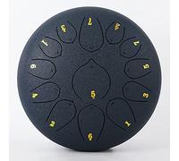 Steel Tongue Drum C Major, 10 inch 13 Notes Kids Tongue Drum Handpan Drum, Percussion Instrument kit with Drum Mallets, Note Stickers, Finger Picks, Mallet Bracket and Gig Bag, destress Gifts/78 (Col