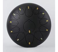 Steel tongue drum C major, 12 inch 13 notes children tongue drum Handpan Drum, percussion instrument kit with Drum Mallets, Note Stickers, Finger Picks, Mallet Bracket and Gig Bag, destress gifts (Co