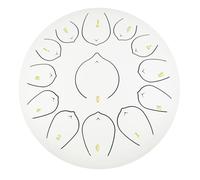 Steel Tongue Drum C Major, 13 Notes 12 Inches Ethereal Drum with Bag Finger Picks Mallets Music Book for Musical Education Mind Healing Yoga