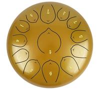 Steel Tongue Drum C Major, 13 Notes 12 Inches Ethereal Drum with Bag Finger Picks Mallets Music Book for Musical Education Mind Healing Yoga