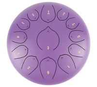 Steel Tongue Drum C Major, 13 Notes 12 Inches Ethereal Drum with Bag Finger Picks Mallets Music Book for Musical Education Mind Healing Yoga