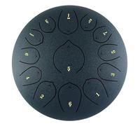 Steel Tongue Drum C Major, 13 Notes 12 Inches Ethereal Drum with Bag Finger Picks Mallets Music Book for Musical Education Mind Healing Yoga