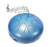 Steel Tongue Drum,Chakra Drum For Rain Outdoor, Drum Rain Chime Waterproof,Rain Drum For Garden Instrument, Chakra Drum 6 Inches 8 Notes(Blue)