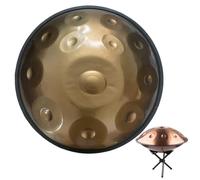Steel Tongue Drum, Ethereal Drum, Metal Drum Instrument, 22inch 10 Notes/9 Notes, for Performance Yoga Gift (Gold 12 notes)