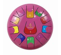 Steel Tongue Drum For children And Adults Beginners, 11 Notes 8 Inch Percussion Instrument Tongue Drum, Meditation Drum for Musical Education Mind Healing Yoga (Color : Pink)