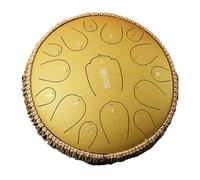 Steel Tongue Drum - Handpan Drum Instrument, 13 Inches 15 Notes Tongue Drums, Hand Pan Drums With Music Book, Handpan Drums Mallets And Carry Bag, D Major(G)