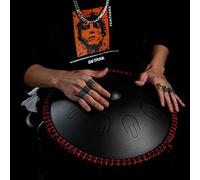 Steel Tongue Drum, Handpan Drum Instruments In D Minor 9 Notes 14 Inches Steel Hand Drum for Musical Education Yoga Meeting