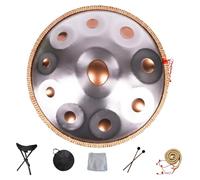 Steel Tongue Drum, Handpan for Sound Healing, 432Hz/440Hz, D Minor Musical Instrument, 9-12 Notes for Adults, Professional Quality