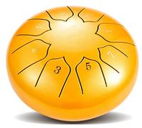 Steel Tongue Drum Handpan Steel Drum Golden Handpan Drum Hand Drums Percussion Instrument