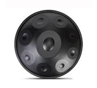 Steel Tongue Drum Kit, 18in Hand Pan Drums Percussion Instrument, 9Notes Classic G Minor Generates Yoga Meditation, for Musical Education Entertainment-Black||18in