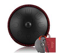 Steel Tongue Drum Kit 9 Notes 14 Inches Hand Drum Percussion Instruments with Carry Bag Mallets for Meditation Entertainment Decompression Music and Gift