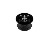 Steel Tongue Drum Marching Band Da Vinci Player Vintage PopSockets Adhesive PopGrip