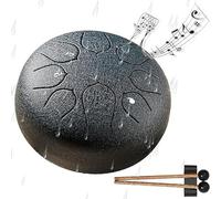 Steel Tongue Drum Rain Bell, 6 Inch 8 Notes Rain Drum for Garden, for Yoga Meditation & Sound Therapy Accompaniment Concerts, Etc