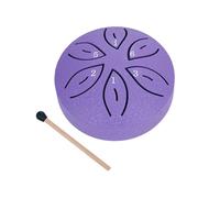 Steel Tongue Drum,Rain Chime Drum,Tongue Drum Rain Chime, 6 Note 3 Inch Chakra Drum for Rain, Waterproof Musical Rain Drum,Sound Healing Instruments for Entertainment Meditation Yoga Chakra (Purple)
