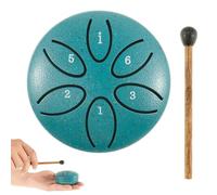 Steel Tongue Drum Rain Chime,Rain Drum for Outside 3 Inch Musical Chimes Instrument Handpan Meditation Drum,Rain Drums for Zen Musical Education Chakra Drum For Rain Handpan Drum Percussion (Green)