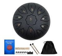 Steel Tongue Drum Rain Drum,6 Inch 11 Notes Hand Pan Drums,Rain Chime Chakra Drums,RainDrum for Outside Garden,Hand Pan Musical Instrument Brithday Gifts,for Mind Healing Yoga Meditation