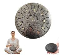 Steel Tongue Drum,Rain Drum for Outside 6 Inch 11 Notes Hand Pan Drums with Carry Bag,Small Instruments for Musical Yoga Meditation,Musician Gifts for Family and Friends
