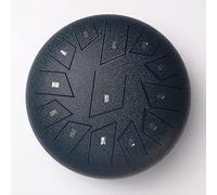 Steel Tongue Drum Set 13 Notes 12 Inches C Key Percussion Instrument for Yoga Meditation Musical Education Entertainment Concert with Travel Bag, Mallets, Music Book (Color : Navy blue)