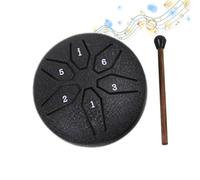 - Steel Tongue Drum - Steel Tongue Drums, Steel Tongue Drum, Drumstick Hand Drum Percussion, 3 Inch Outdoor Steel Tongue Drum, 6 Notes Small Musical Instrument with Stick for Music Teaching