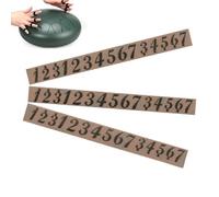 Steel Tongue Drum Stickers - 3X PVC Adhesive Labels, Large Font Durability, Smooth Surface Design | Music Notes Decals for Ethereal Drums, ide