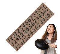 Steel Tongue Drum Stickers - Adhesive Decals for Ethereal Notes, 3 PVC Labels with Large Characters, Strong Grip, Durable Identification | Sticker For Access Decoration