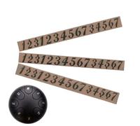Steel Tongue Drum Stickers Musical Instruments Note Adhesive Stickers - 3x Large PVC Offset Fonts, Good Adhesion Replacement Parts for Identification