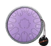 Steel tongue drum, Tongue Drum,Handpan 15 Notes C Ethereal Percussion Musical Instrument(Purple)