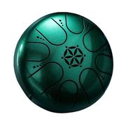 Steel tongue drum, Tongue Drum,Handpan Rain Instrument 5 Inches 8 Tones Hand Drums for Beginner Mini Pan with Drumsticks(Green)