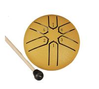Steel Tongue Drum With Drumstick 3Inch 6 Note Ethereal Drum Small Metal Handpans Drum Percussions Instrument Musical Toy