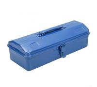Steel Tool Box for Workshop Garage and Household Use, Heavy Duty Portable Metal Storage Box with Roller Handle and Secure Latches, 45x24x15cm(28X16X12CM)