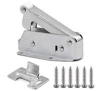 Steel Touch Latch Loft Door Catch Hatch Push Latch Auto Spring Attic Cupboard Push to Open Cabinets Furniture Hardware