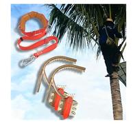 Steel Tree Climbers Spikes, Portable Tree Climbings Gear for Vertical Climbing 1 Pair, Coconut/Palm Tree Climbing Set With Non-Slip Pedal(Opening Dia: 20-40cm(8-16in))
