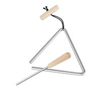 Steel Triangle Instrument, Hand Percussion Triangle, 3.94 Inches Music Bell with Set, Authentic Steel Percussion, Rhythm Learning with Clear Tone, Music Education Tool for Students Kids