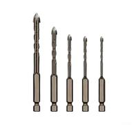 Steel Triangular Drill Bits 57 Piece Set for Fast Drilling in Various Materials with Efficient Chip Removal (7PCS)