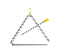 Steel Triangular Instrument - Portable Percussion Triangle, Long Lasting Music Education Bell | Rhythm Learning Tool With Strikers For Students Adults Together