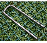 Steel U Pins 150mm x 50mm x 150mm x 6mm Turf Mesh BOX 50