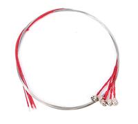 Steel Violin E Strings with Strip Core for 3/4 and 4/4 Size Violins - Set of 5 Replacement Strings for Bright and Clear Sound