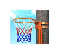 Steel Wall-Mounted Basketball Hoop with Adjustable Straps, Portable Shoot at The Basket Frame, Heavy-Duty Support for Outdoor and Indoor Play(Orange,45cm/17.7in)