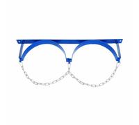 Steel Wall-Mounted Bracket for Cylinder, Oxygen Storage Rack, Gas Cylinder Holder Stand with Protective Chain, Lightweight Oxygen Tank for School/Hospital/Factory(65cm(2Bottles))