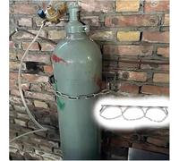 Steel Wall-Mounted Gas Cylinder Rack Suitable for Nursing Homes/Emergency Rooms, Lightweight Gas Cylinder Storage Rack(3 Bottles(34.3 in))