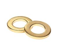 Steel washers, Brass Flat Washer Sealing Rings Set M2-M20 Multiple Sizes Pack(M5x12x0.8mm-50PCS)