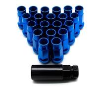 Steel Wheel Bolts 20Pcs Car Accessories Steel Acorn Rim Extended End Wheel Racing Lug Nuts With Key Nut Socket M12X1.5/M12x1.25 V48(color1,M12x1.25)