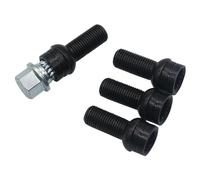 Steel Wheel Bolts Compatible With For Golf For J&etta For Beetle For Passat 4pcs Wheel Hub Nuts M14 X 1.5 X 27.5 Car Steel Wheels Bolt Key Lock Lug Nut Set 8D0601139F
